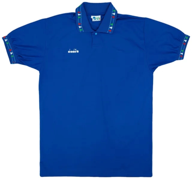 Diadora 1992-93 Italy Home Shirt - 4/10 - (XL)