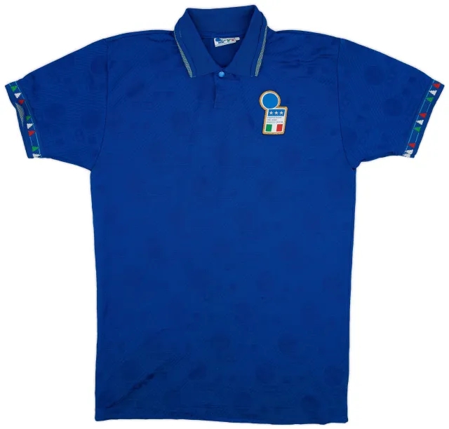 Diadora 1992-93 Italy Home Shirt - 4/10 - (M)
