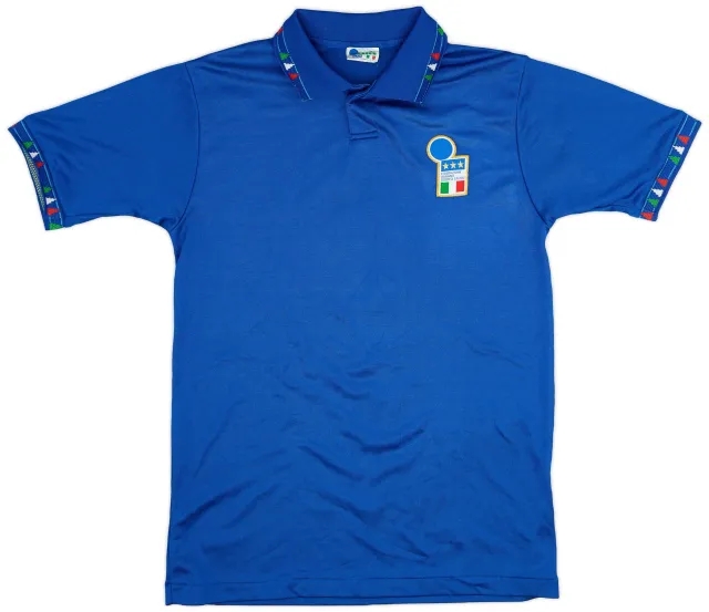 Diadora 1992-93 Italy Home Shirt #6 - 8/10 - (L)