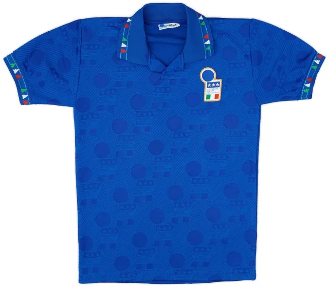 Diadora 1994 Italy Home Shirt #10 (Baggio) - 5/10 - (L.Boys)