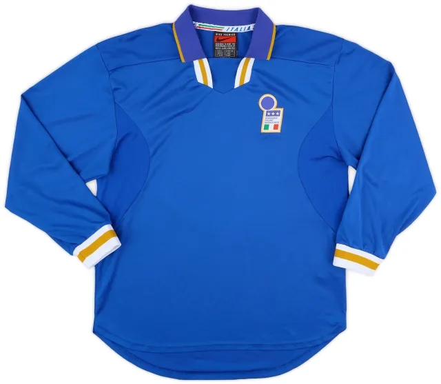 Nike 1996-97 Italy Player Issue Home L/S Shirt - 9/10 - (XL)