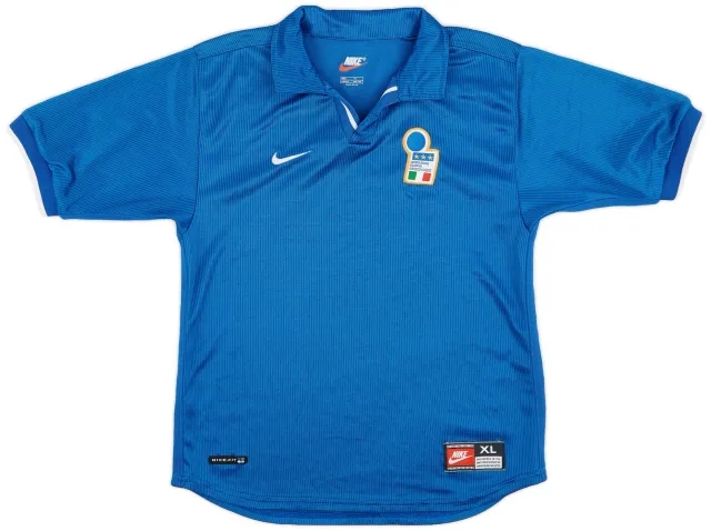 Nike 1997-98 Italy Home Shirt - 9/10 - (XL.Boys)
