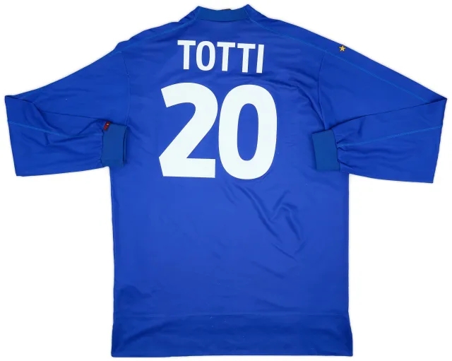 Kappa 1998-99 Italy Home L/S Shirt Totti #20 - 9/10 - (XXL)