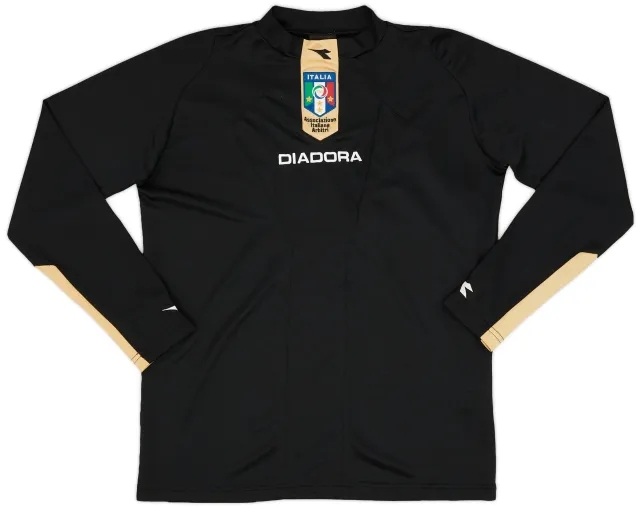 2007-09 Italy Diadora Referee L/S Shirt - 9/10 - (S)