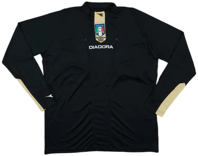 2007-09 Italy Diadora Referee L/S Shirt - 9/10 - (L)
