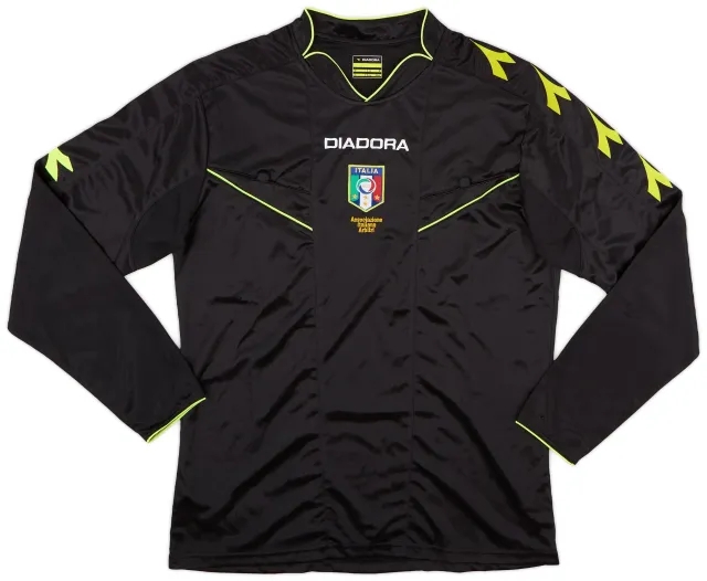 2013-15 Italy Diadora Referee L/S Shirt - 8/10 - (M)