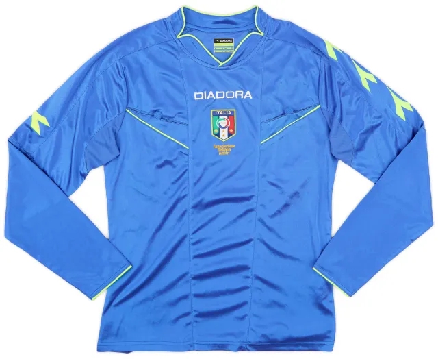 2013-14 Italy Diadora Referee L/S Shirt - 9/10 - (XS)