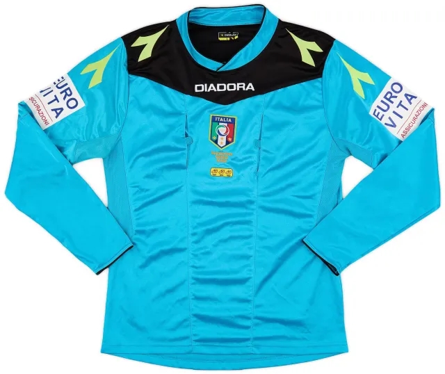 2014-15 Italy FIGC Diadora Referee Shirt #13 - 9/10 - (M)