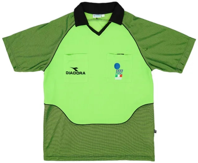 1990s Italy FIGC Diadora Referee Shirt - 7/10 - (L)