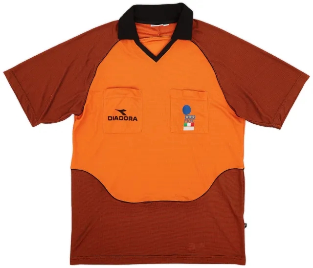 1990s Italy FIGC Diadora Referee Shirt - 6/10 - (XL)
