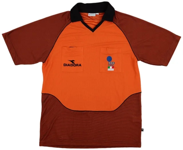 1999-00 Italy FIGC Diadora Referee Shirt - 9/10 - (XL)