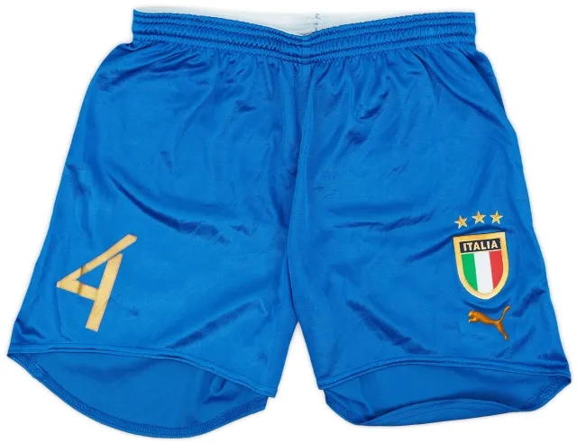 Puma 2003-04 Italy Player Issue Away Shorts #4 - 9/10 - (M)