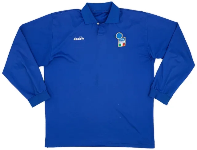 1986-91 Italy Diadora Training L/S Shirt - 5/10 - (L)