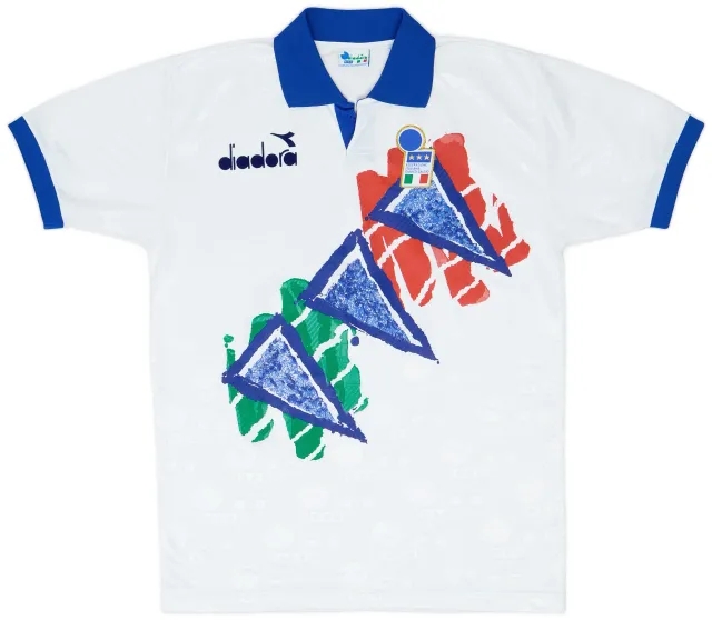 1994-95 Italy Diadora Training Shirt - 8/10 - (L)