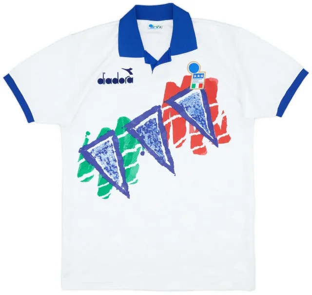 1994-95 Italy Diadora Training Shirt - 8/10 - (L)