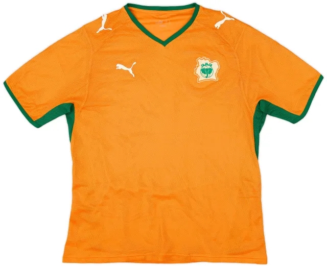 Puma 2008-10 Ivory Coast Player Issue Home Shirt - 8/10 - (L)