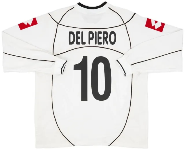 Lotto 2002-03 Juventus Away L/S Shirt Del Piero #10 (XL)