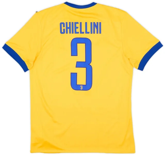 adidas 2017-18 Juventus Away Shirt Chiellini #3 (M)