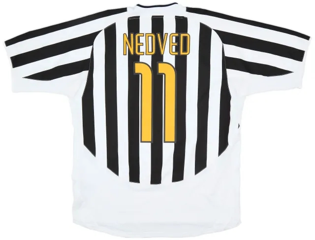 Nike 2003-04 Juventus Home Shirt Nedved #11 - 6/10 - (XL)