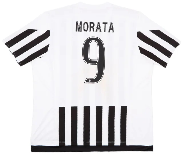 adidas 2015-16 Juventus Home Shirt Morata #9 - 7/10 - (XXL)
