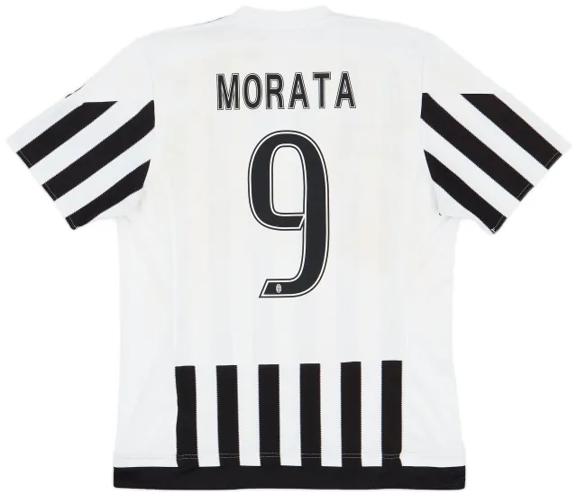 adidas 2015-16 Juventus Home Shirt Morata #9 - 7/10 - (L)