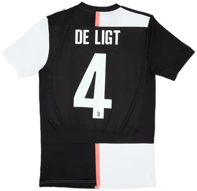 adidas 2019-20 Juventus Home Shirt De Ligt #4 - 6/10 - (S)