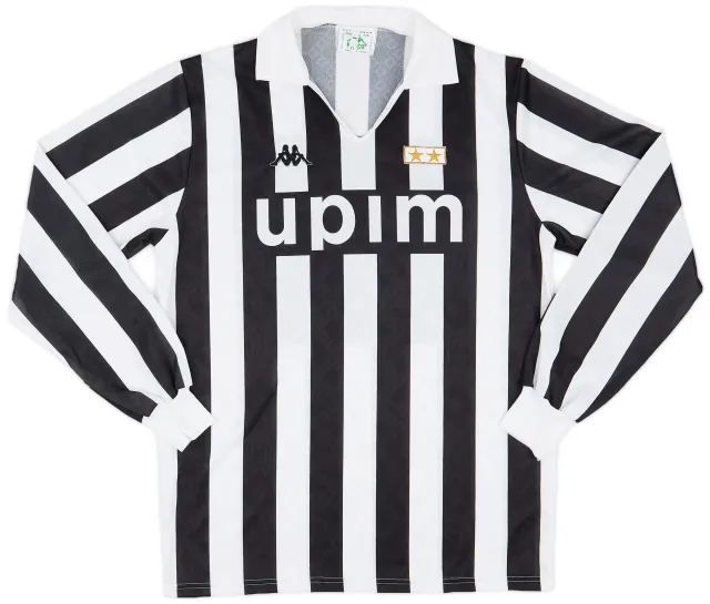 Kappa 1989-90 Juventus European Home L/S Shirt #9 - 9/10 - (XL)