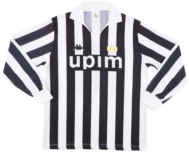 Kappa 1989-90 Juventus Basic European Home L/S Shirt #11 - 8/10 - (XL)