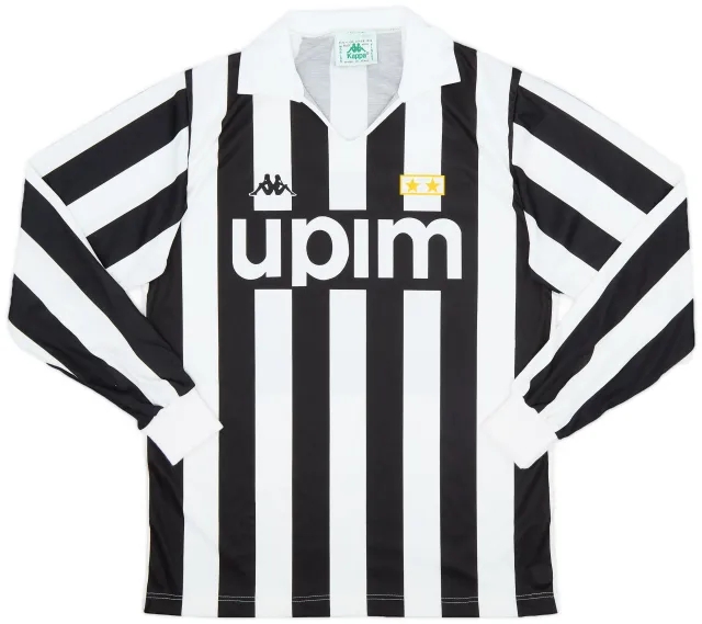 Kappa 1989-90 Juventus Basic Home L/S Shirt - 7/10 - (M)