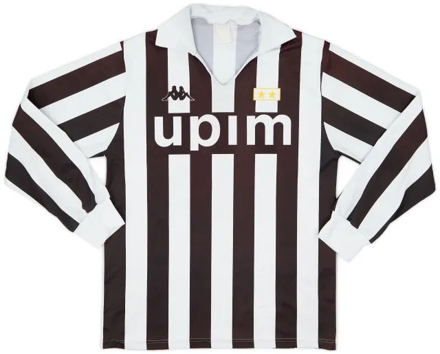 Kappa 1989-90 Juventus Basic Home L/S Shirt - 7/10 - (M)