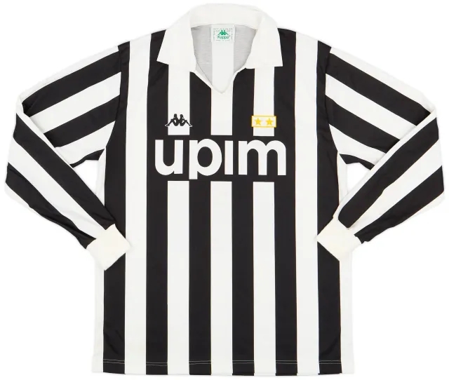 Kappa 1989-90 Juventus Basic Home L/S Shirt - 9/10 - (L)