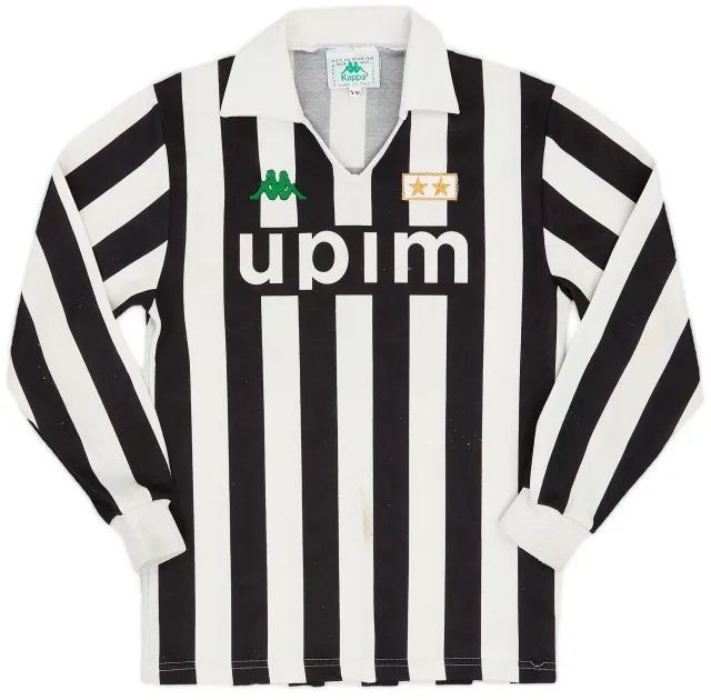 Kappa 1991-92 Juventus Home L/S Shirt - 6/10 - (YS)