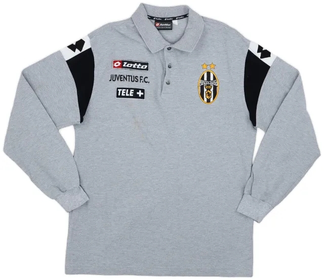 2000-01 Juventus Lotto Polo L/S Shirt - 6/10 - (L)