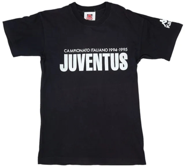 Kappa 1994-95 Juventus 'Campionato Italiano 1994-1995' Cotton Tee - 6/10 - (M)