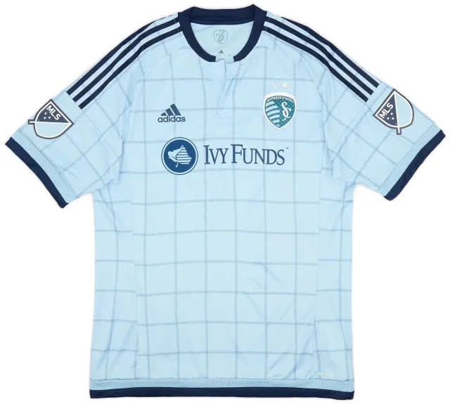 adidas 2015-16 Sporting Kansas City Player Issue Home Shirt - 8/10 - (L)