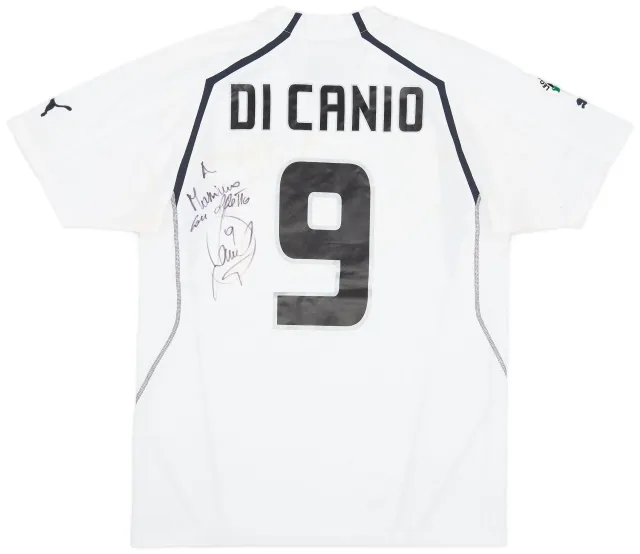 Puma 2004-05 Lazio Match Issue Signed Away Shirt Di Canio #9