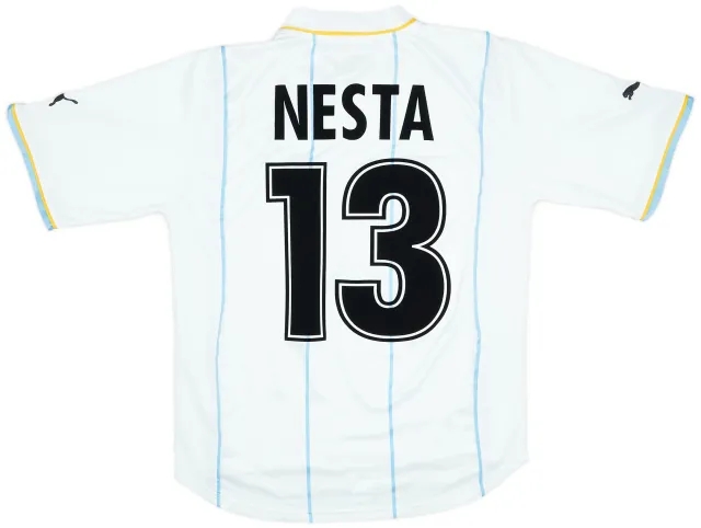 Puma 2001-02 Lazio European Home Shirt Nesta #13 - 6/10 - (S)
