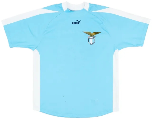 Puma 2003-04 Lazio 'Signed' Basic Home Shirt - 6/10 - (L)