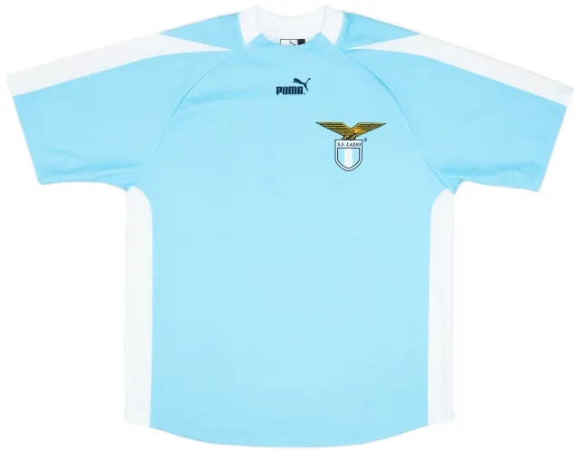 Puma 2003-04 Lazio 'Signed' Basic Home Shirt - 9/10 - (L)