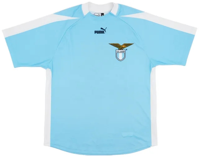 Puma 2003-04 Lazio 'Signed' Basic Home Shirt - 8/10 - (M)