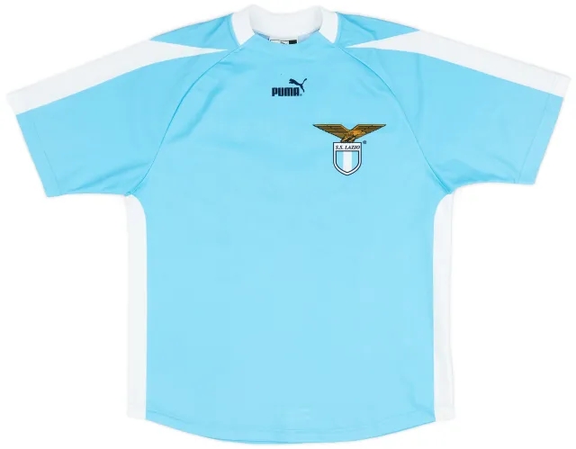 Puma 2003-04 Lazio 'Signed' Basic Home Shirt - 8/10 - (M)