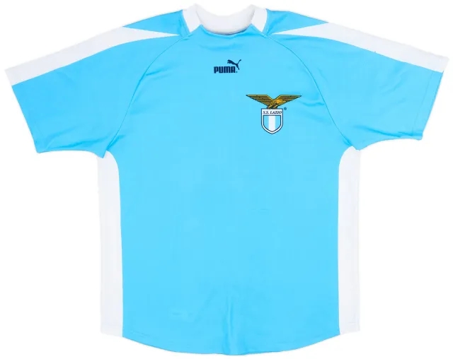 Puma 2003-04 Lazio 'Signed' Basic Home Shirt - 7/10 - (L)