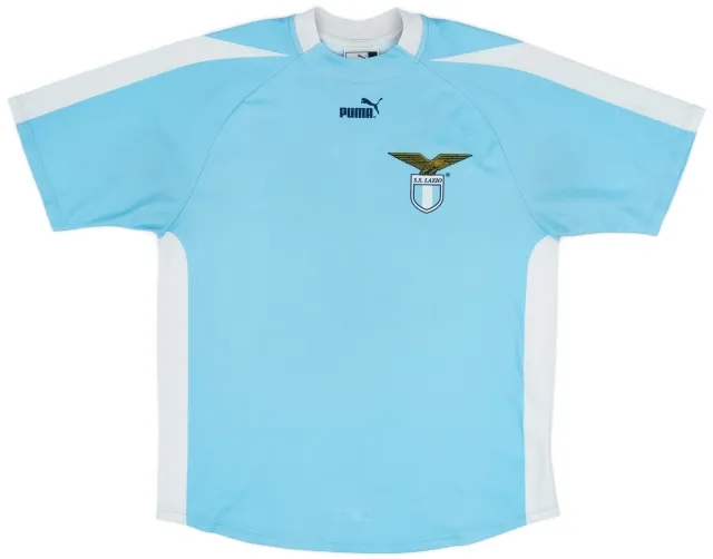 Puma 2003-04 Lazio 'Signed' Basic Home Shirt - 7/10 - (L)
