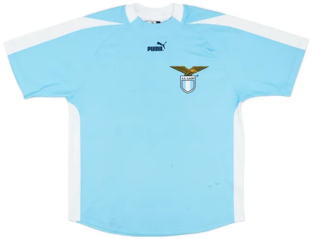 Puma 2003-04 Lazio 'Signed' Home Shirt - 6/10 - (M)