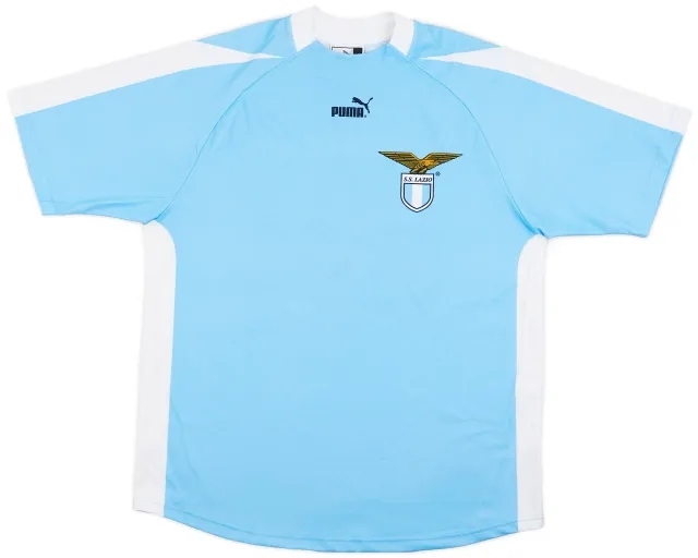 Puma 2003-04 Lazio 'Signed' Basic Home Shirt - 7/10 - (L)