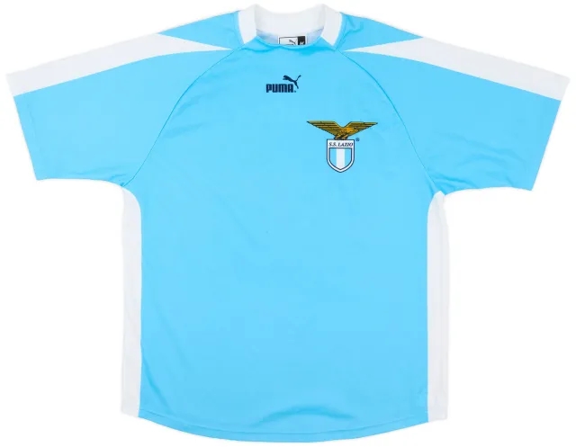 Puma 2003-04 Lazio 'Signed' Basic Home Shirt - 8/10 - (M)