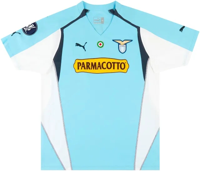Puma 2004-05 Lazio Match Issue UEFA Cup Home Shirt Negro #23