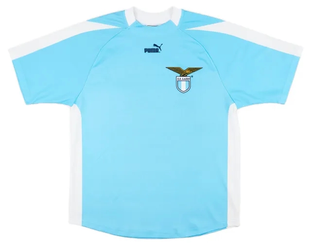Puma 2003-04 Lazio 'Signed' Basic Home Shirt - 8/10 - (L)
