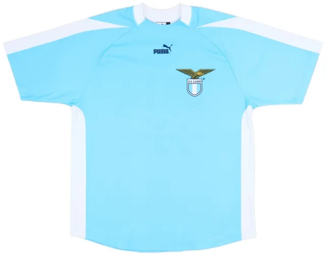 Puma 2005-06 Lazio 'Signed' Home Shirt - 8/10 - (L)