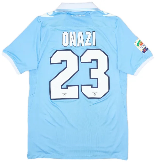 Macron 2012-13 Lazio Match Issue Home Shirt Onazi #23